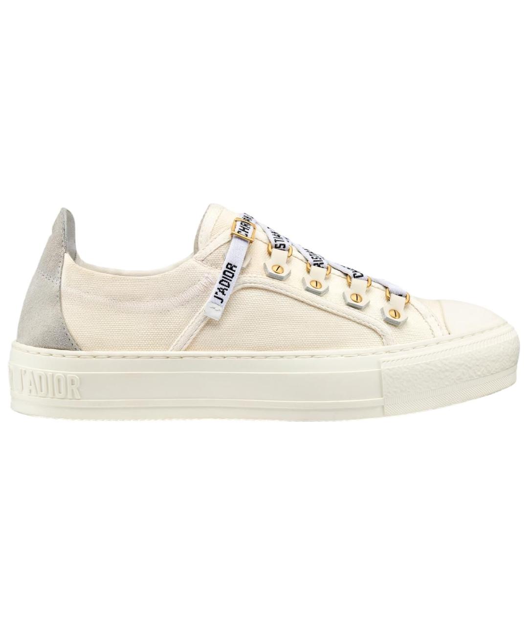 CHRISTIAN DIOR Белые кеды, фото 1