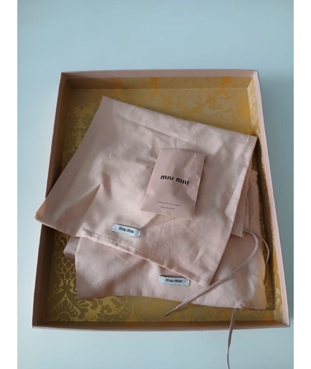 MIU MIU Черные замшевые туфли, фото 6