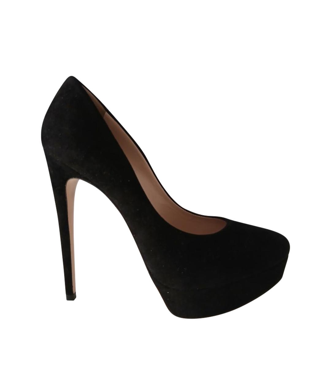 MIU MIU Черные замшевые туфли, фото 1