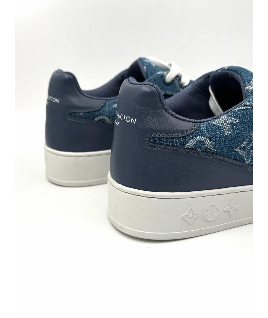 LOUIS VUITTON Синие низкие кроссовки / кеды, фото 3