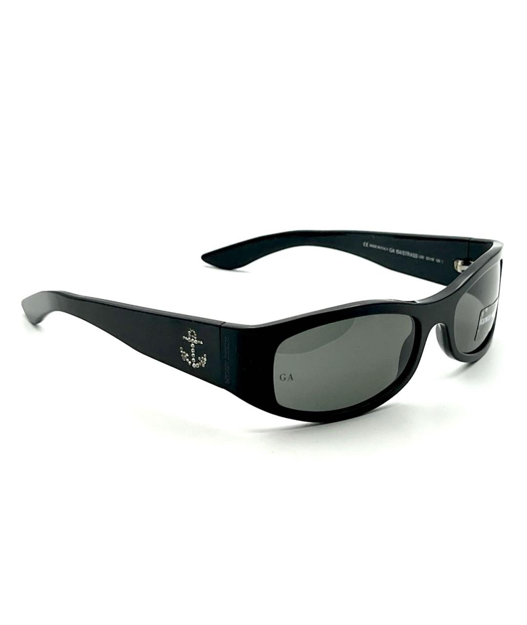 GIORGIO ARMANI Черные пластиковые солнцезащитные очки, фото 4