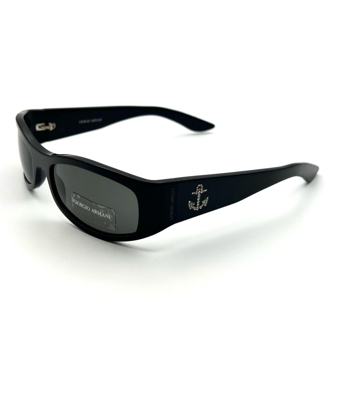 GIORGIO ARMANI Черные пластиковые солнцезащитные очки, фото 3