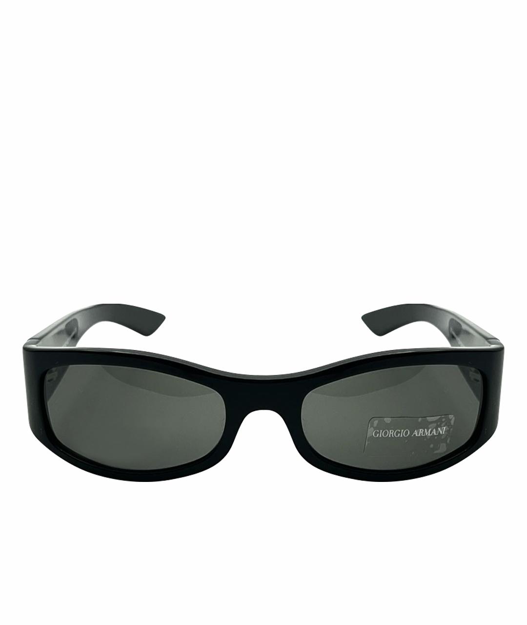 GIORGIO ARMANI Черные пластиковые солнцезащитные очки, фото 1