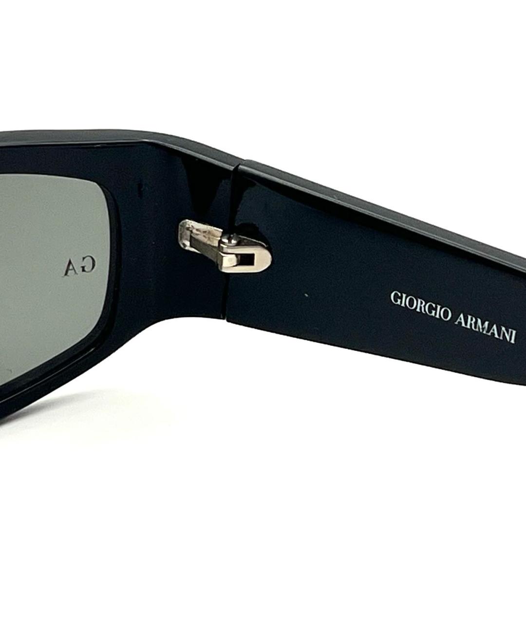 GIORGIO ARMANI Черные пластиковые солнцезащитные очки, фото 8