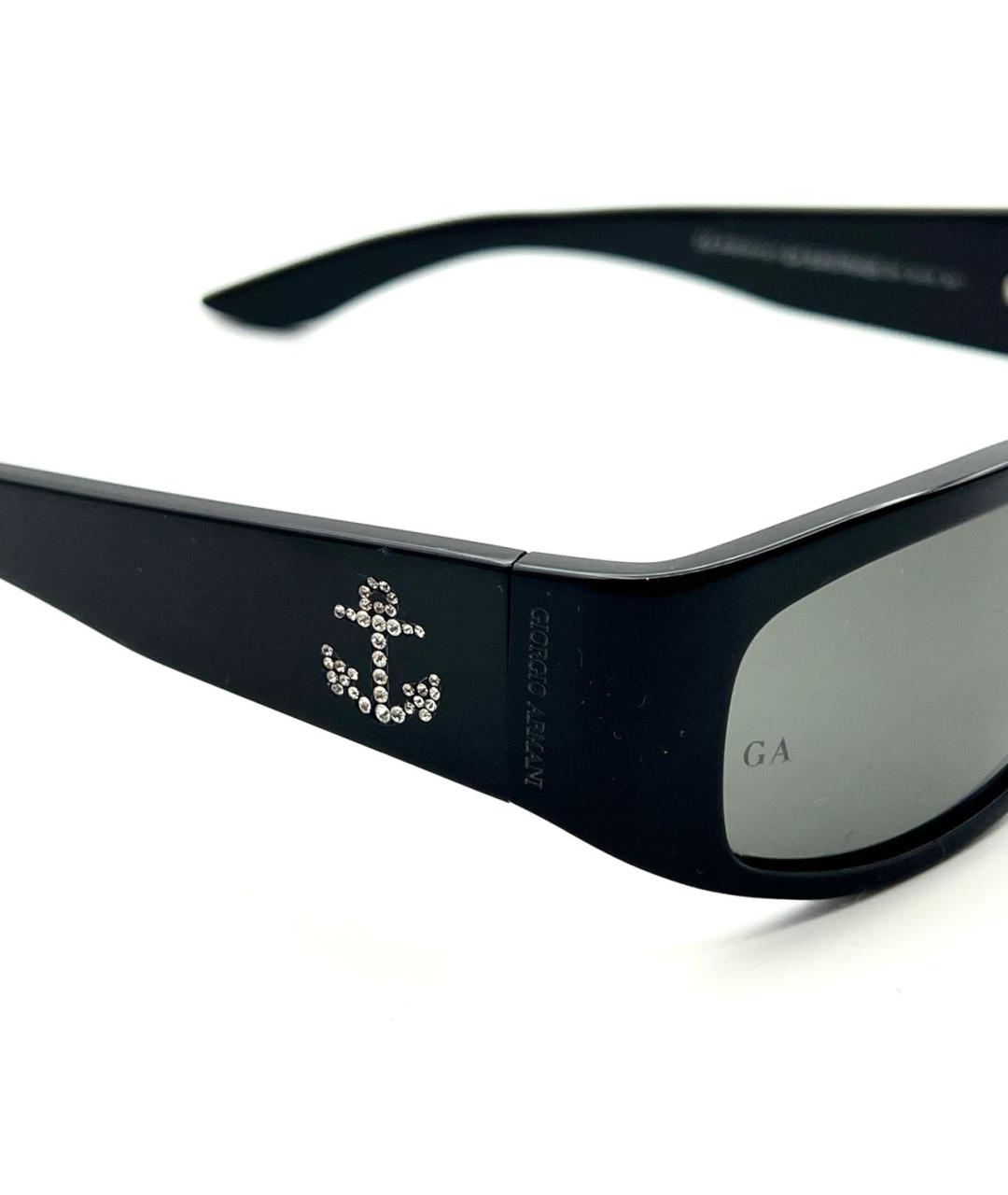 GIORGIO ARMANI Черные пластиковые солнцезащитные очки, фото 5