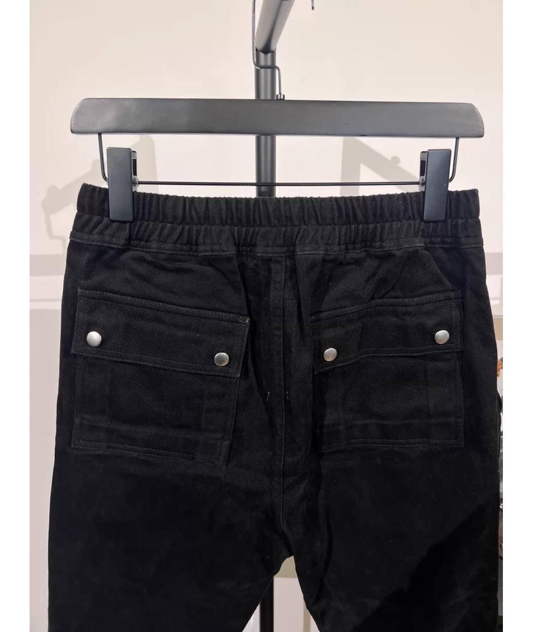 RICK OWENS Черные повседневные брюки, фото 3