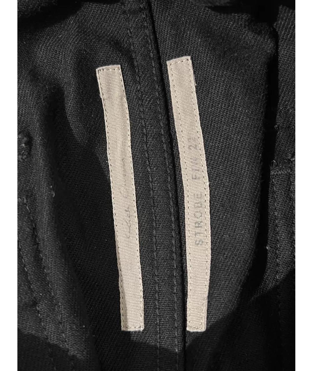 RICK OWENS Черные повседневные брюки, фото 5