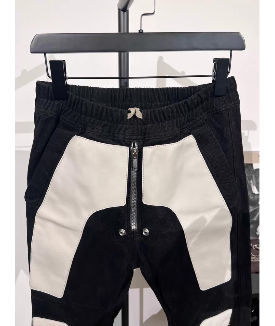 RICK OWENS Черные повседневные брюки, фото 2