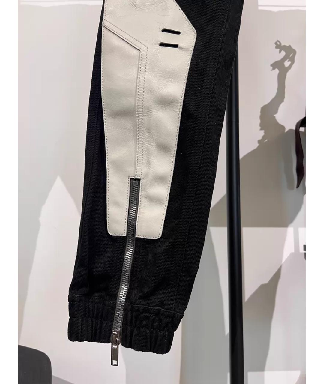 RICK OWENS Черные повседневные брюки, фото 4