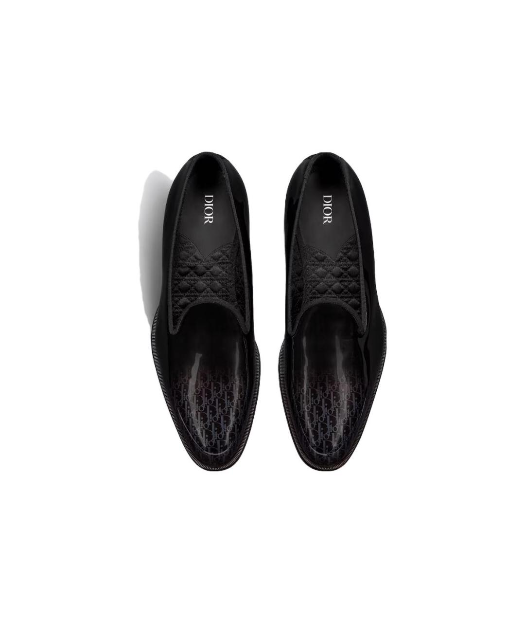 CHRISTIAN DIOR Черные кожаные лоферы, фото 5