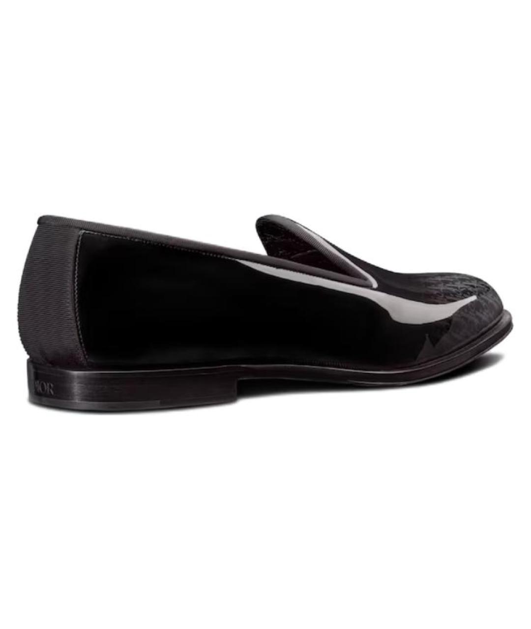CHRISTIAN DIOR Черные кожаные лоферы, фото 4