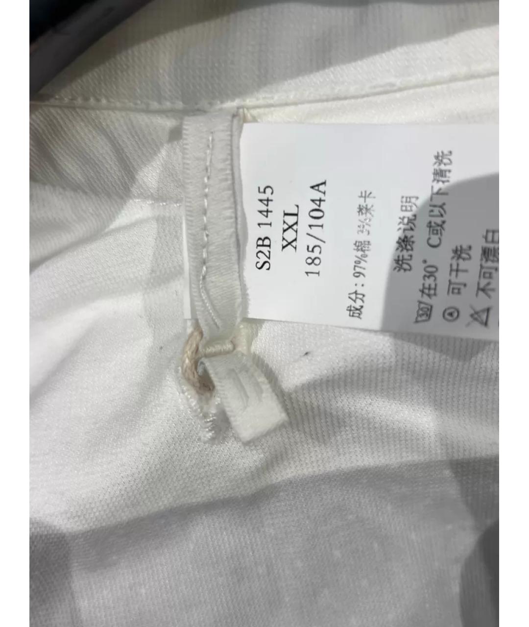 11 BY BORIS BIDJAN SABERI Белая хлопковая кэжуал рубашка, фото 5