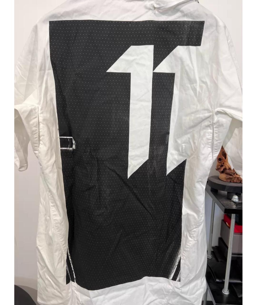 11 BY BORIS BIDJAN SABERI Белая хлопковая кэжуал рубашка, фото 2