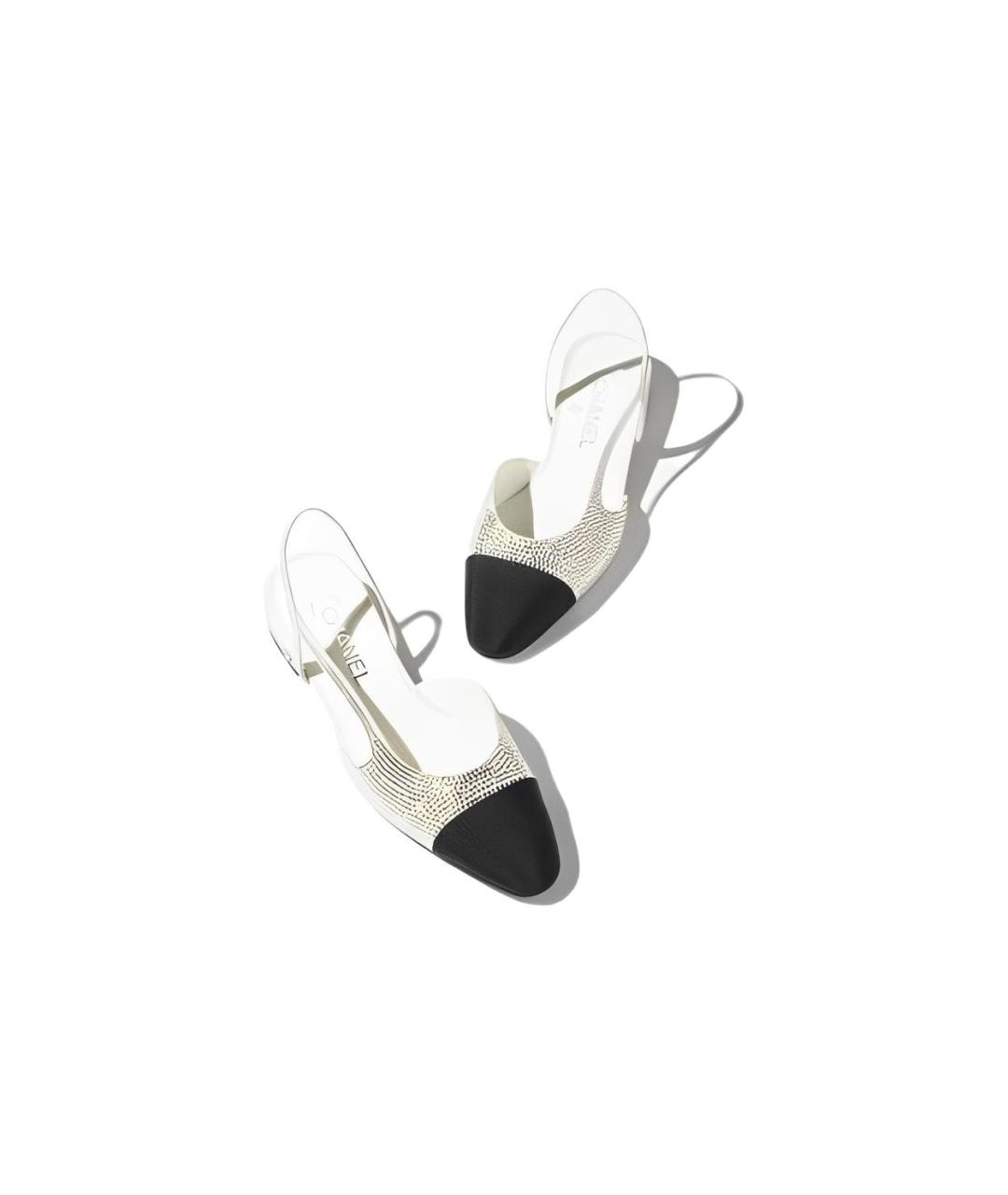 CHANEL Серебряные туфли, фото 4