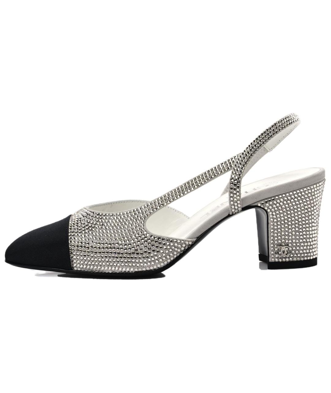 CHANEL Серебряные туфли, фото 2