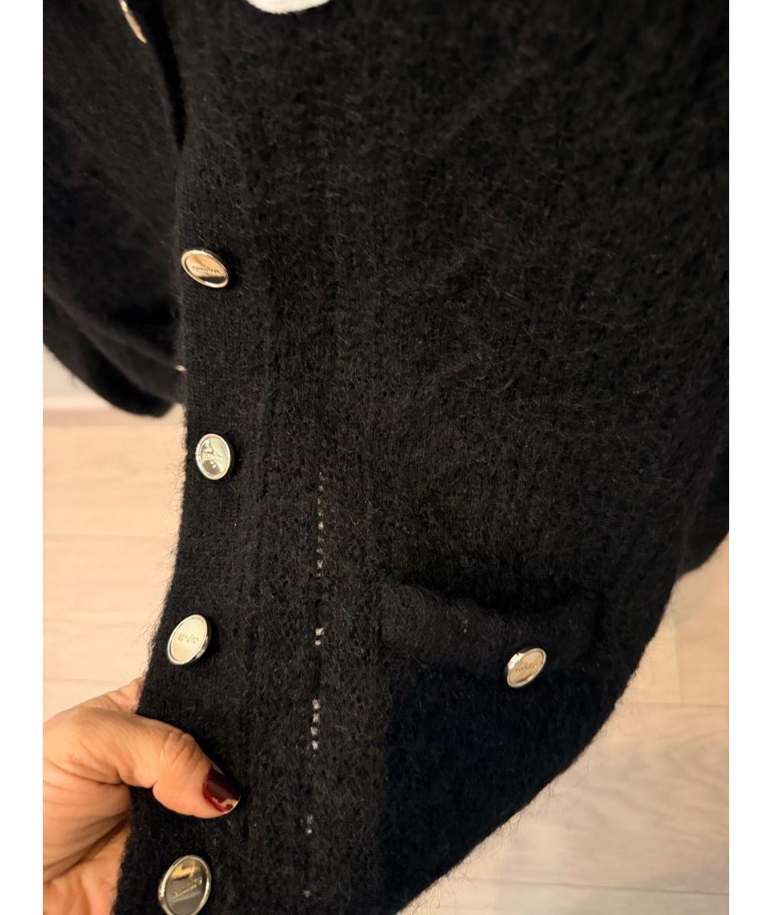 SANDRO Черный шерстяной кардиган, фото 4