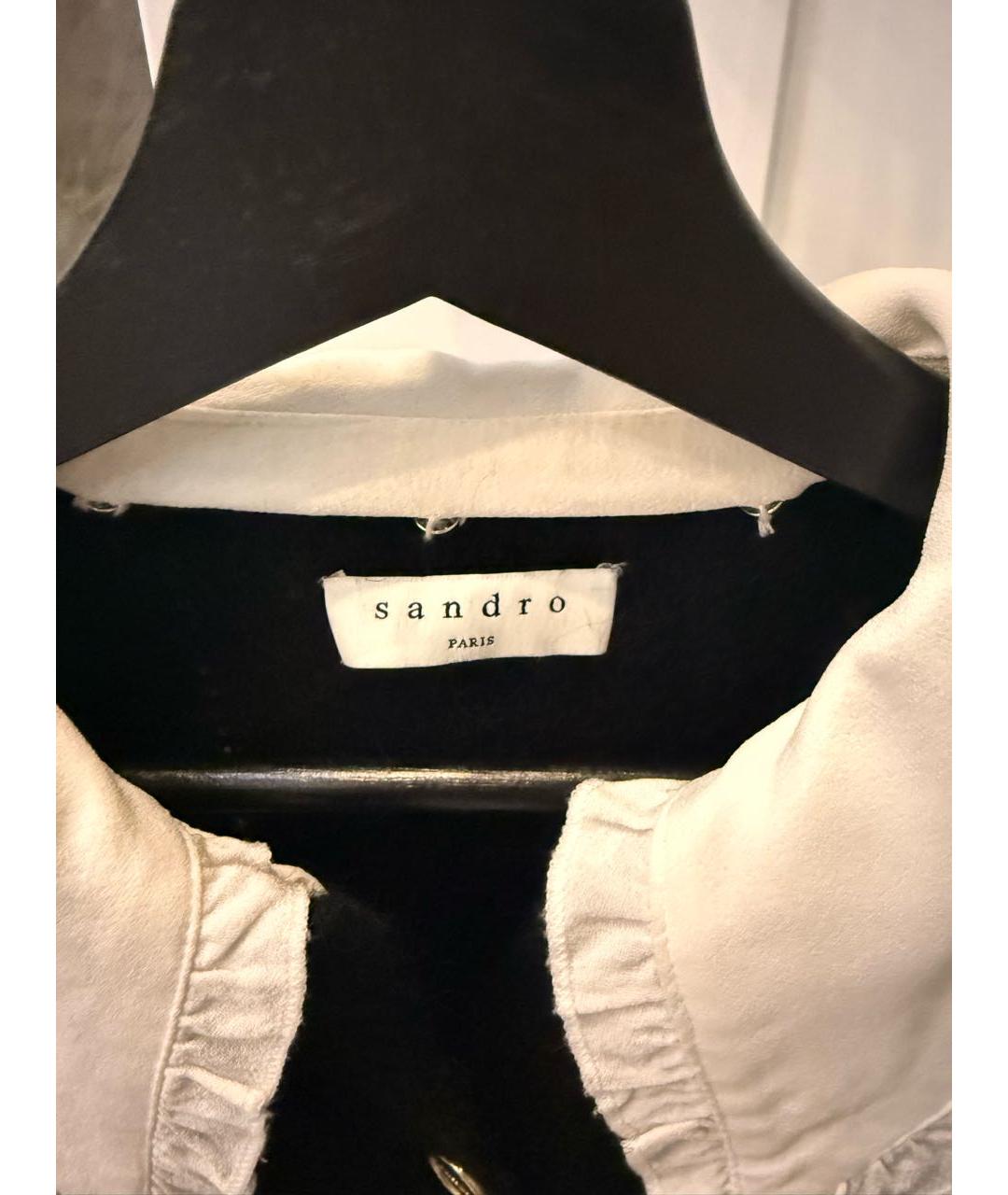 SANDRO Черный шерстяной кардиган, фото 3