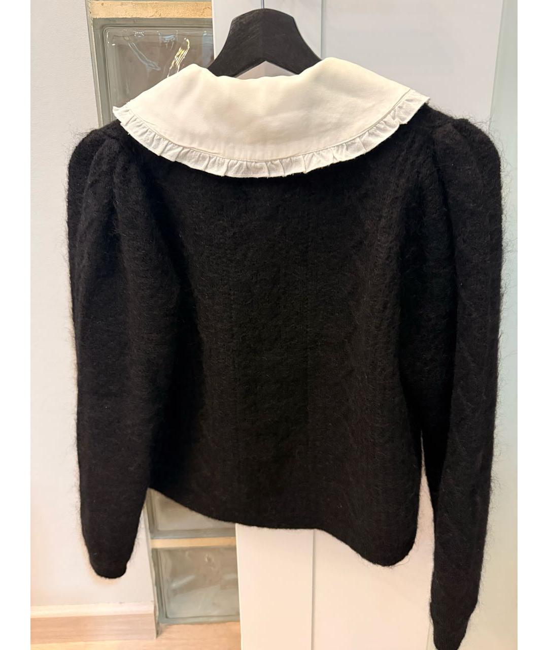 SANDRO Черный шерстяной кардиган, фото 2