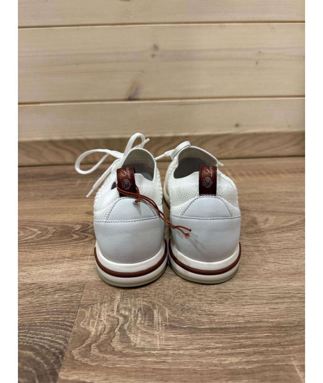 LORO PIANA Белые кроссовки, фото 4