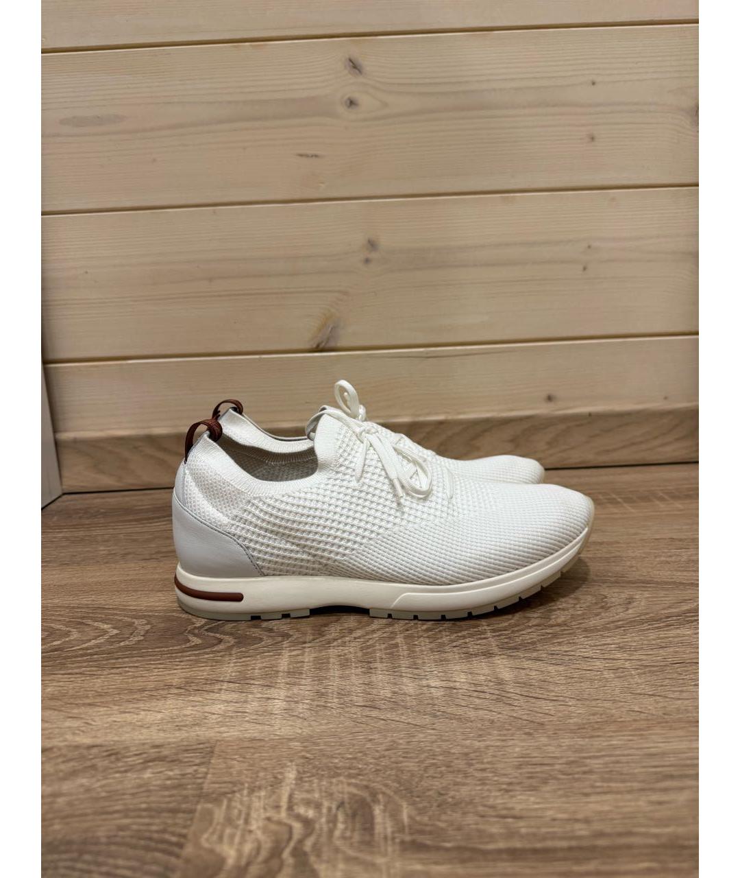 LORO PIANA Белые кроссовки, фото 6