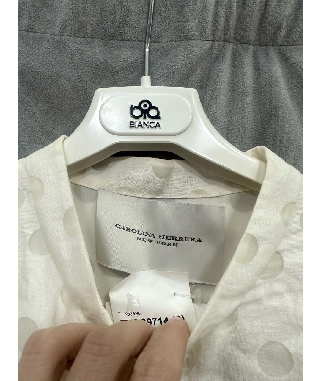 CAROLINA HERRERA Белое повседневное платье, фото 4