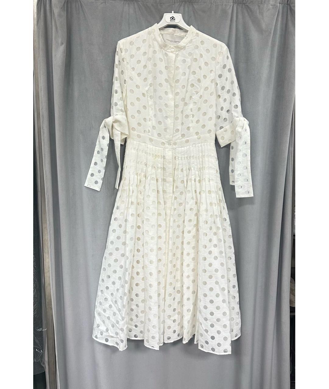 CAROLINA HERRERA Белое повседневное платье, фото 6