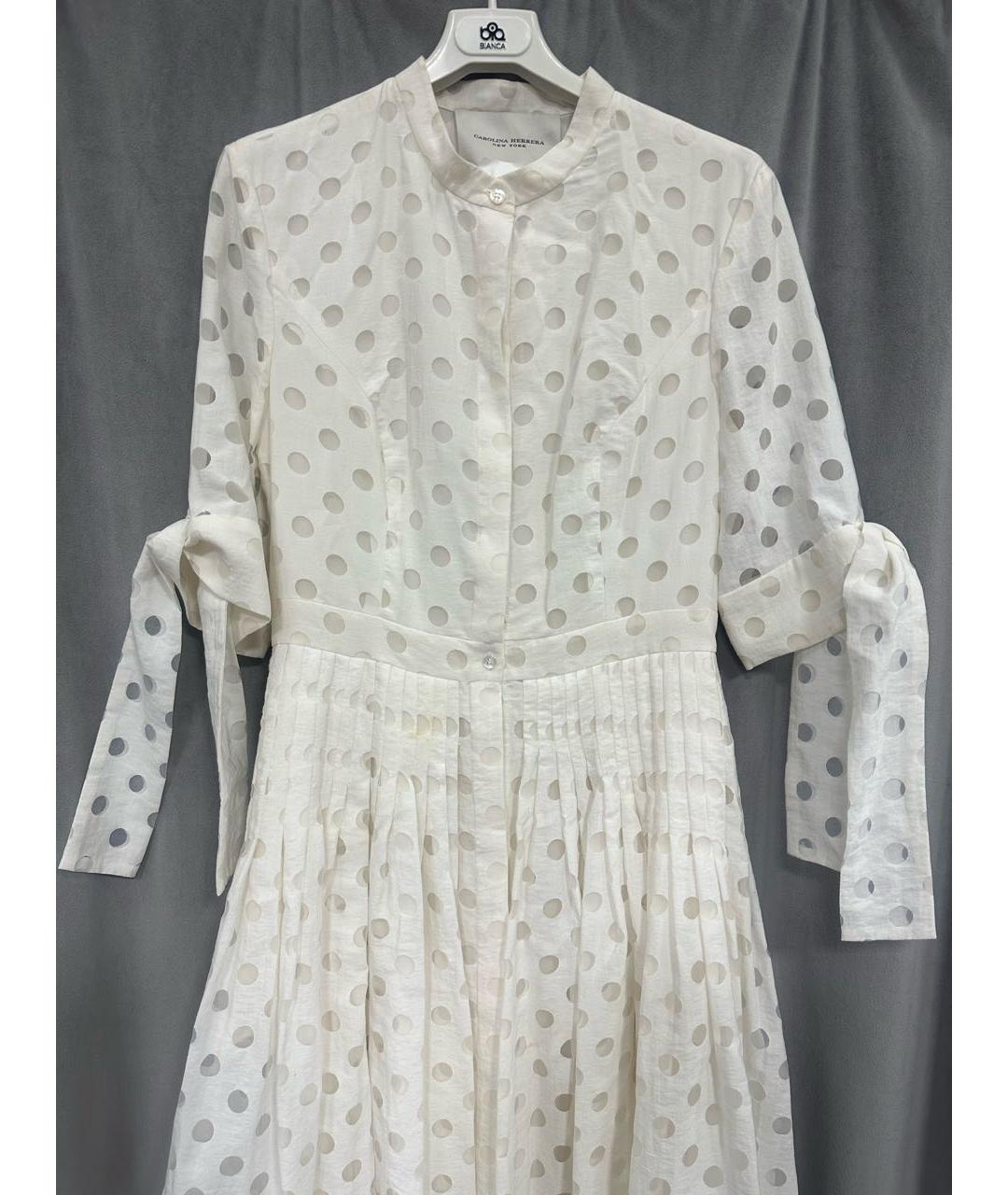 CAROLINA HERRERA Белое повседневное платье, фото 3