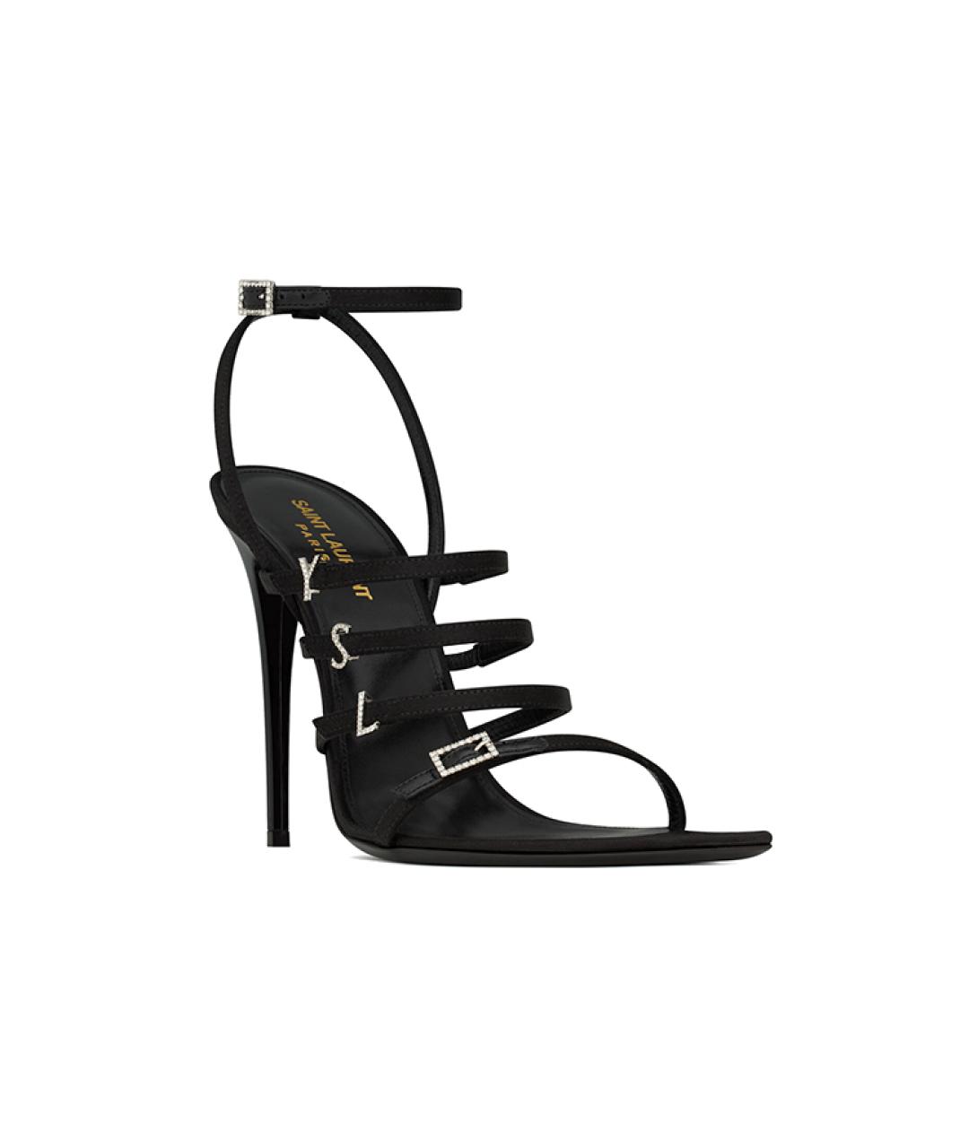 SAINT LAURENT Черные босоножки, фото 3