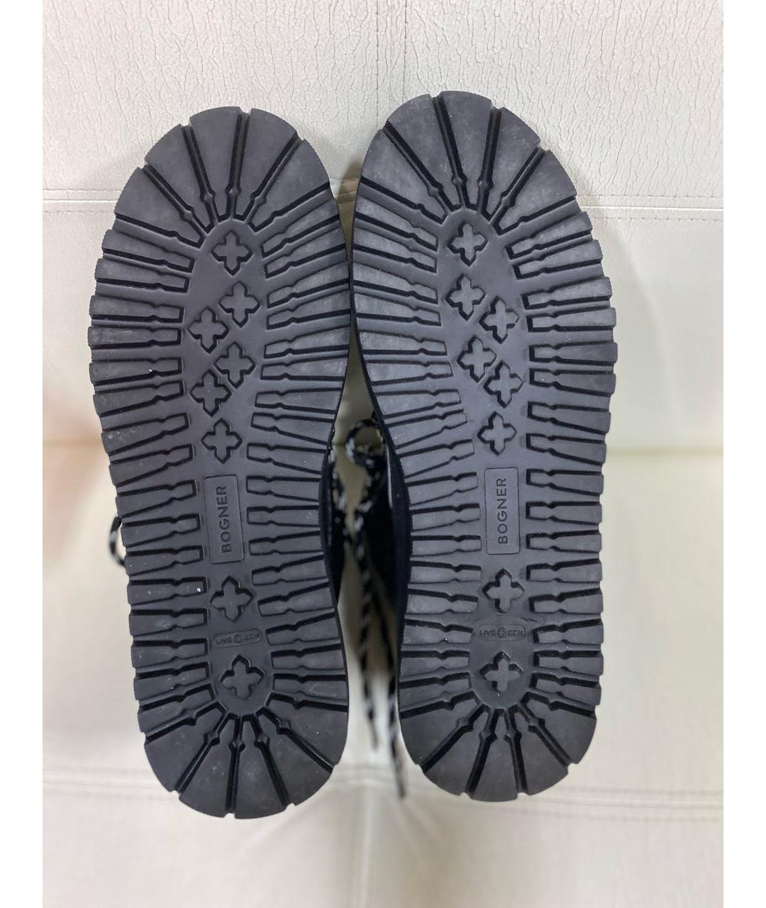 BOGNER Черные кожаные высокие ботинки, фото 3