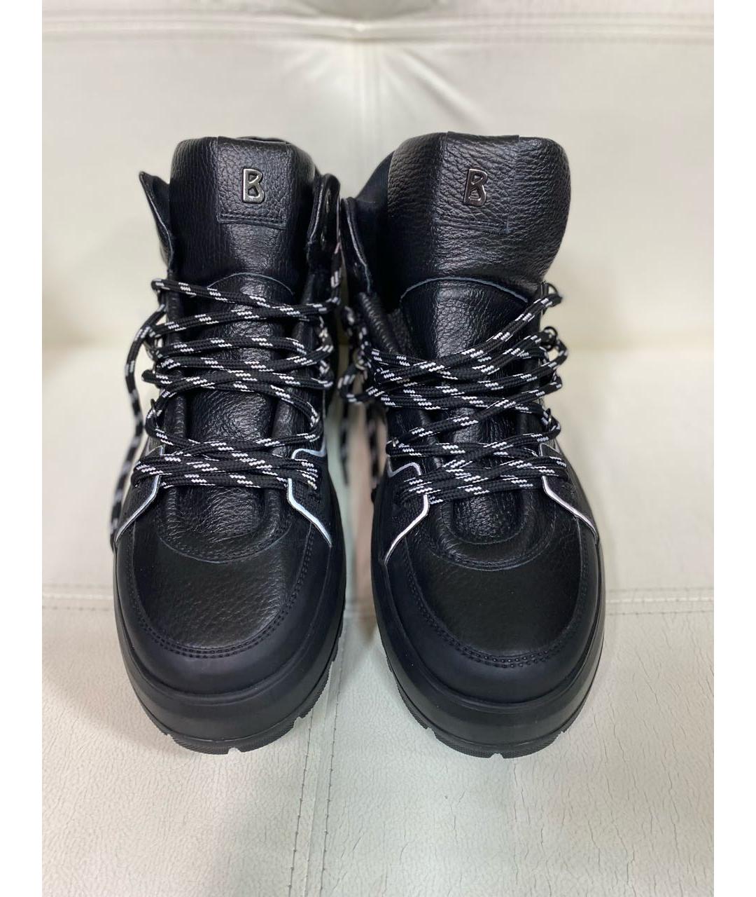 BOGNER Черные кожаные высокие ботинки, фото 2