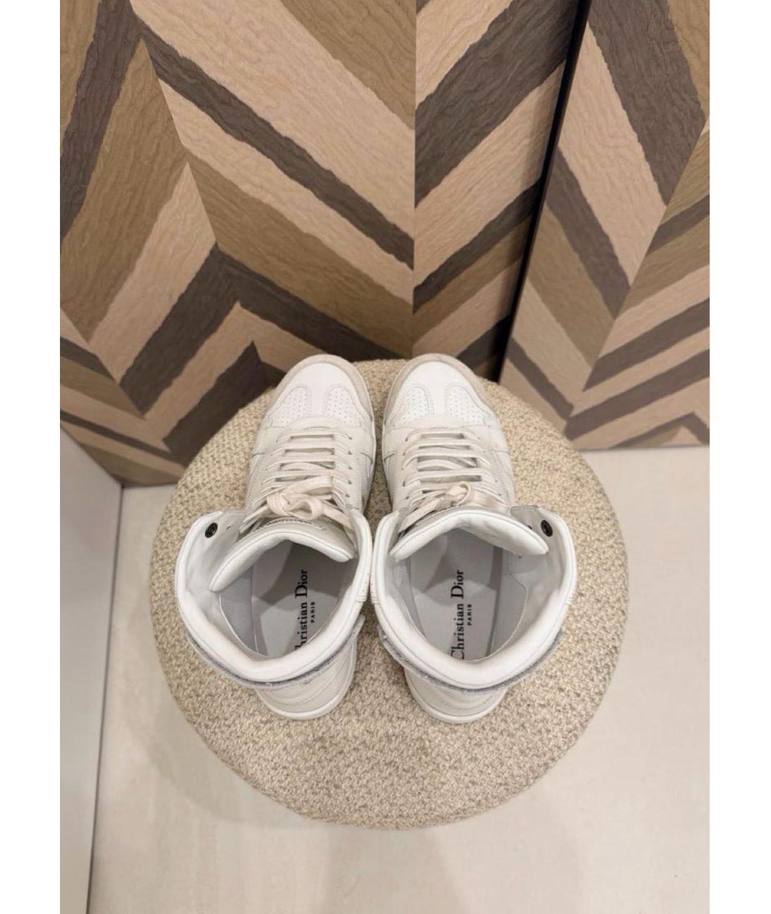 CHRISTIAN DIOR Белые кожаные кеды, фото 3
