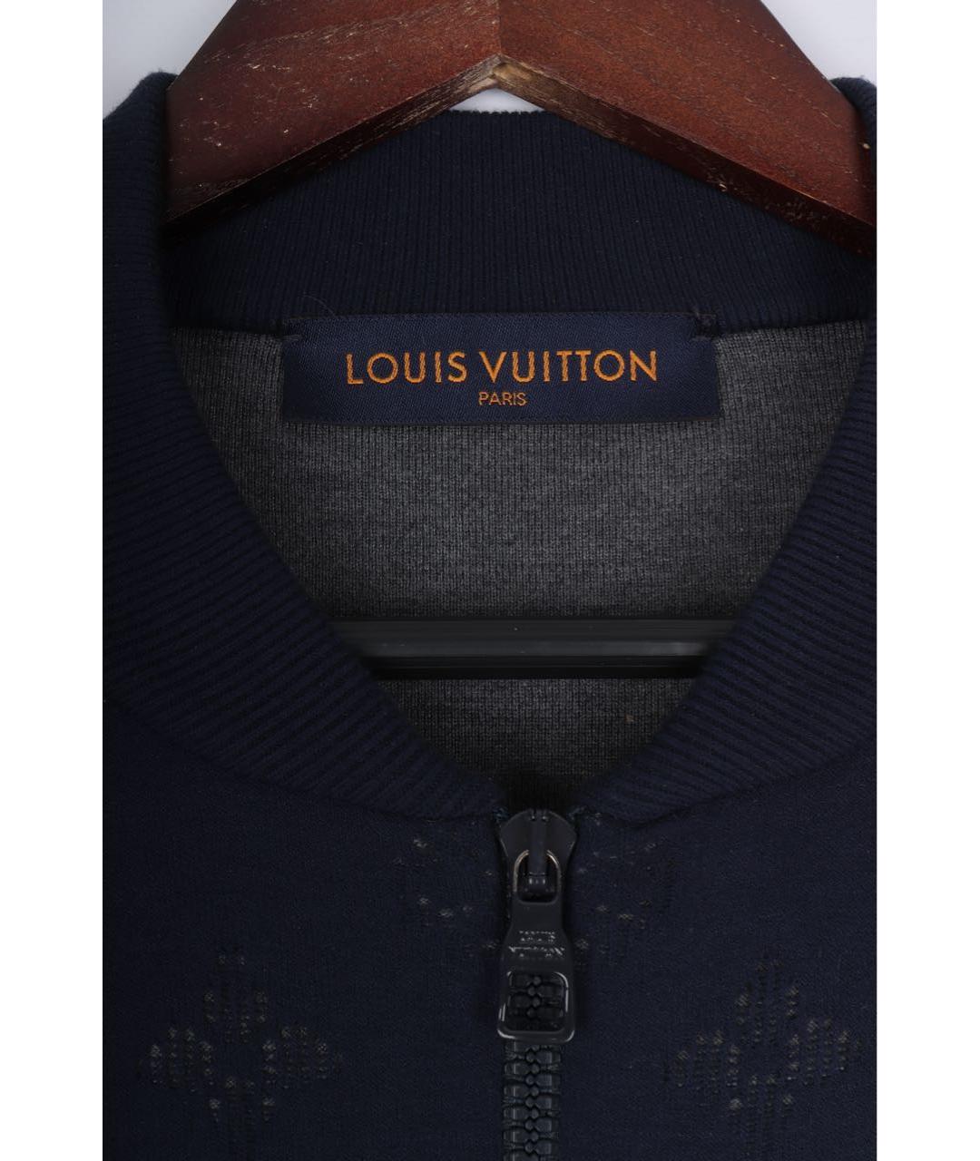 LOUIS VUITTON Темно-синий вискозный кардиган, фото 5