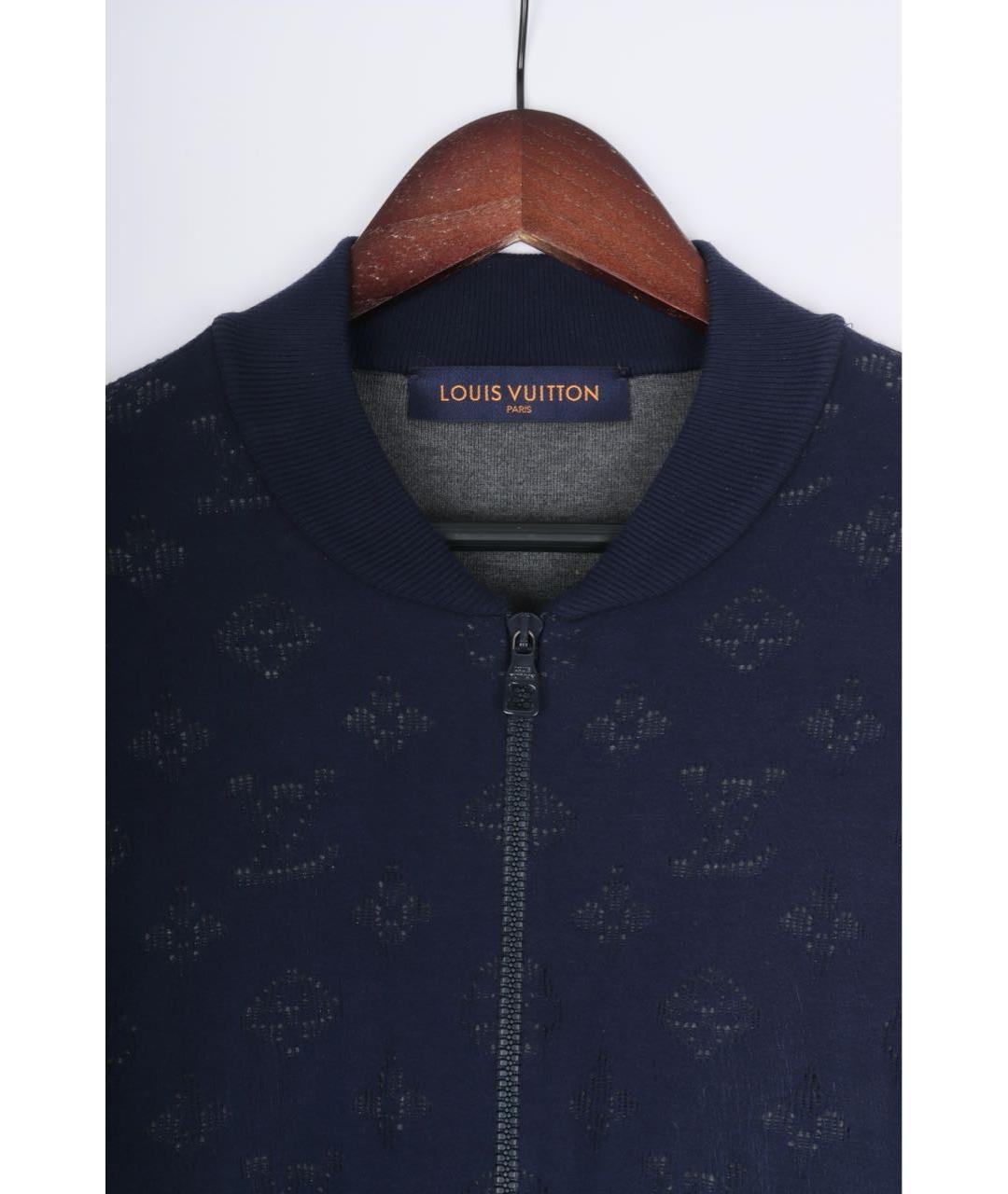 LOUIS VUITTON Темно-синий вискозный кардиган, фото 4