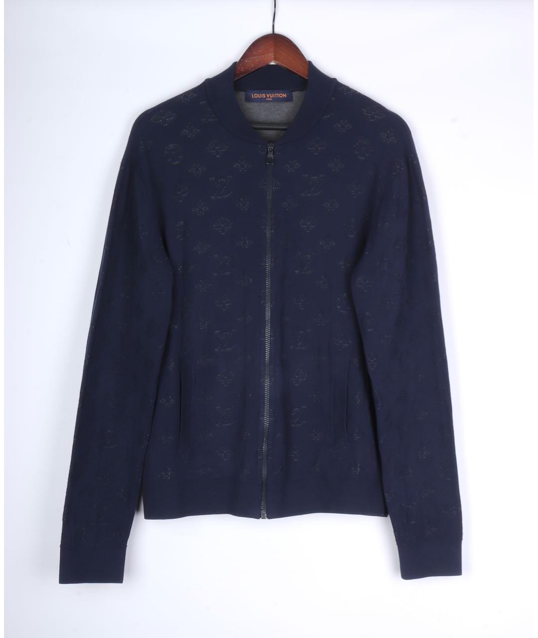 LOUIS VUITTON Темно-синий вискозный кардиган, фото 2