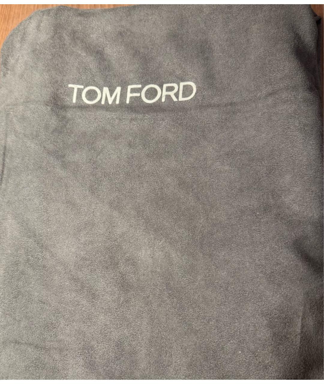 TOM FORD Коричневая папка для документов из экзотической кожи, фото 5