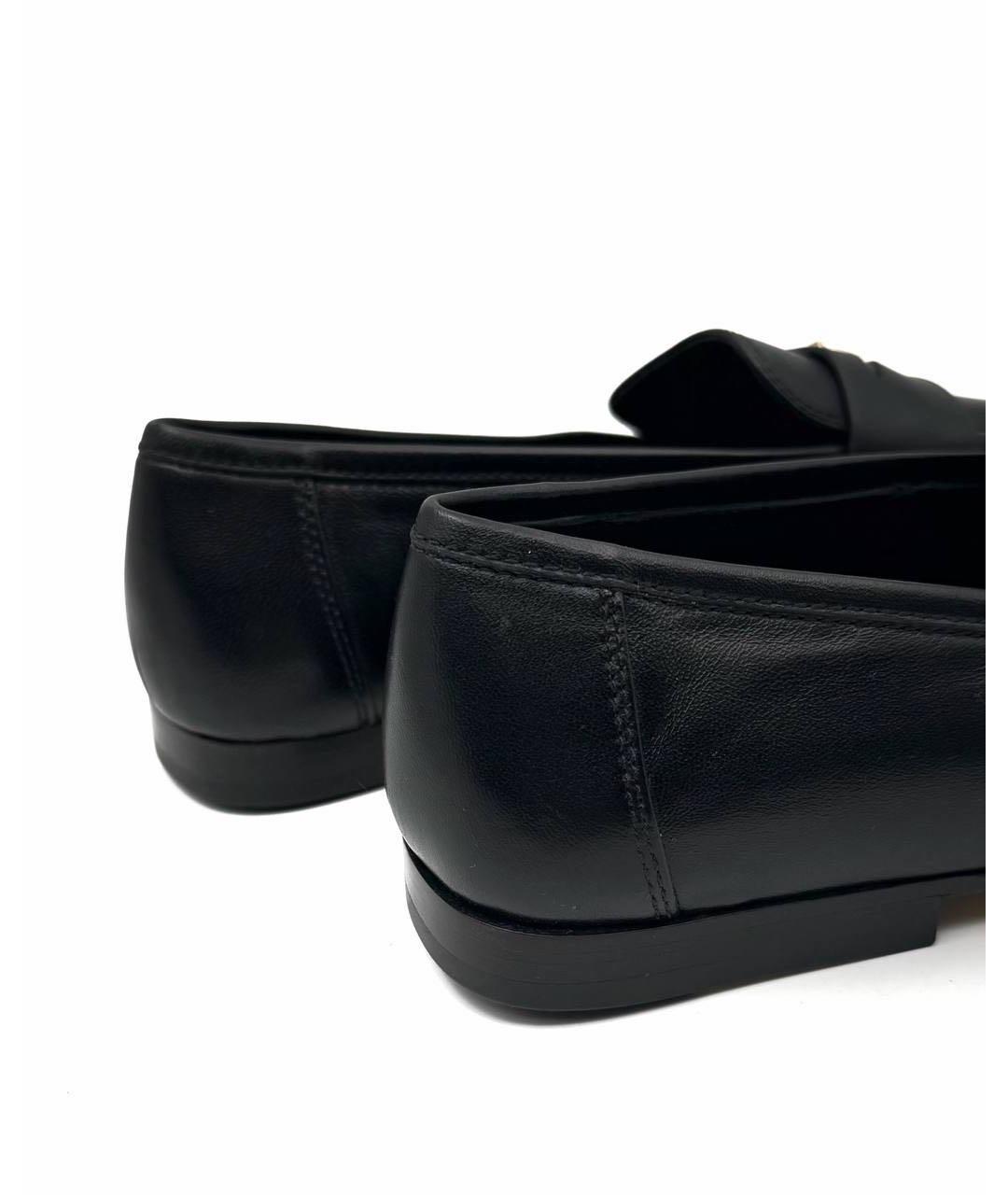 LOUIS VUITTON Черные кожаные лоферы, фото 4