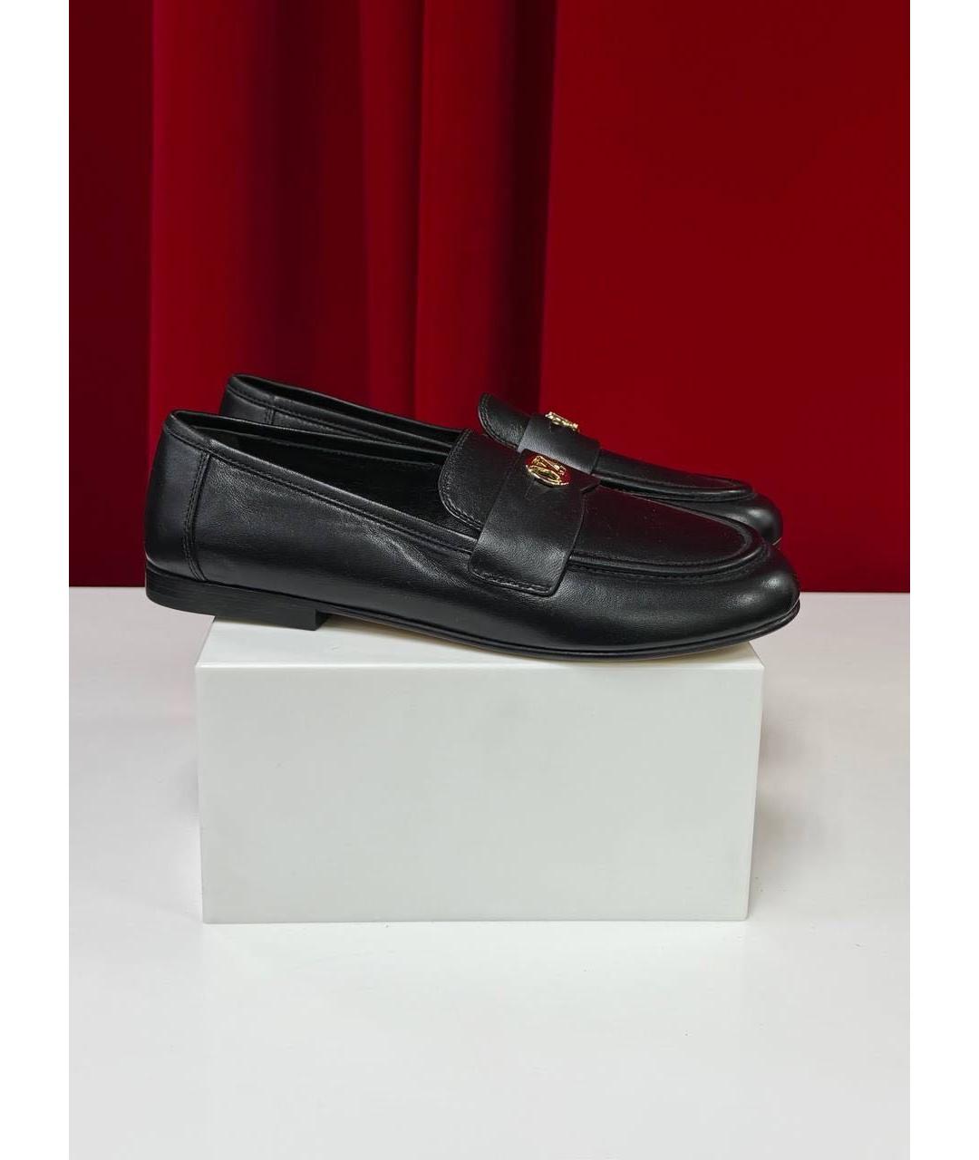 LOUIS VUITTON Черные кожаные лоферы, фото 6