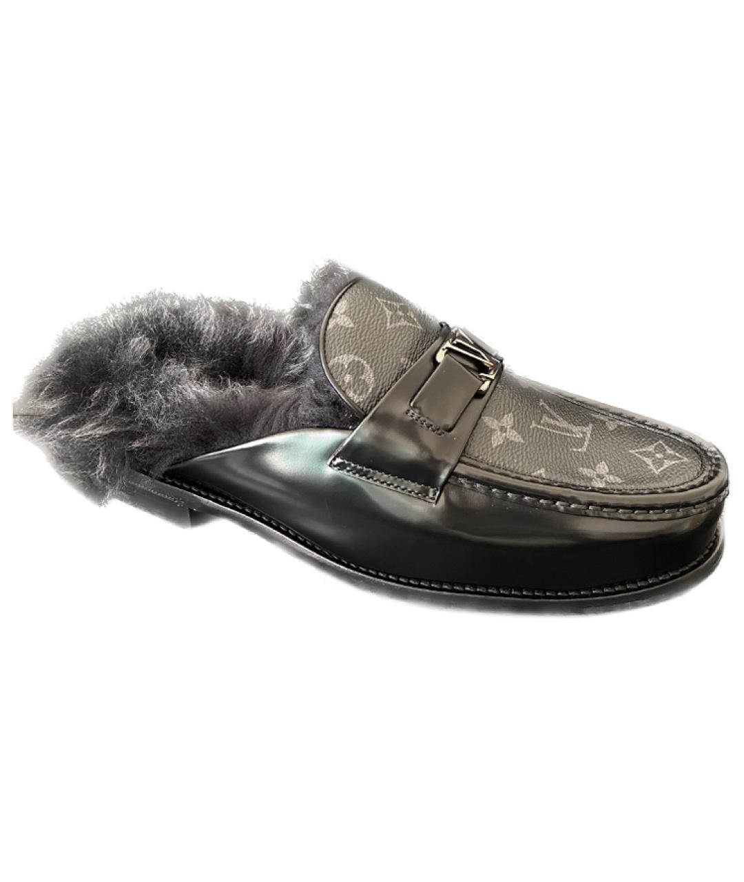 LOUIS VUITTON Черные лоферы, фото 3