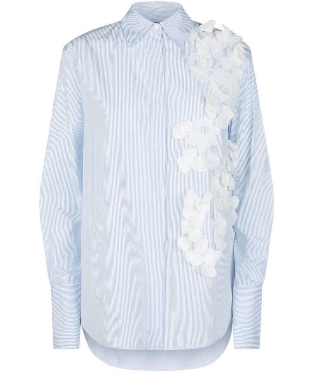 LES COPAINS Голубая хлопковая рубашка, фото 9