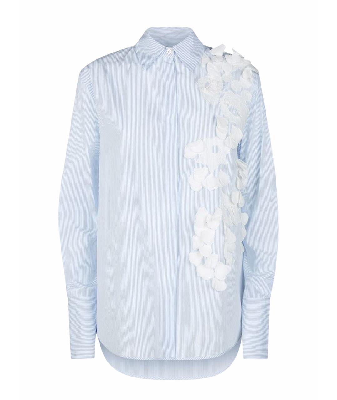 LES COPAINS Голубая хлопковая рубашка, фото 1