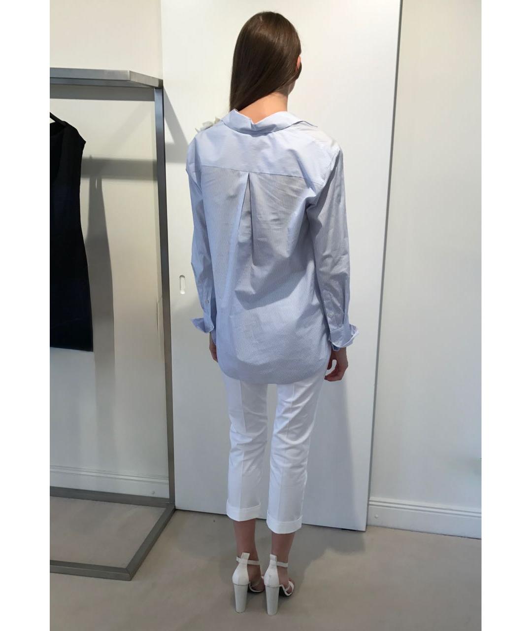 LES COPAINS Голубая хлопковая рубашка, фото 3