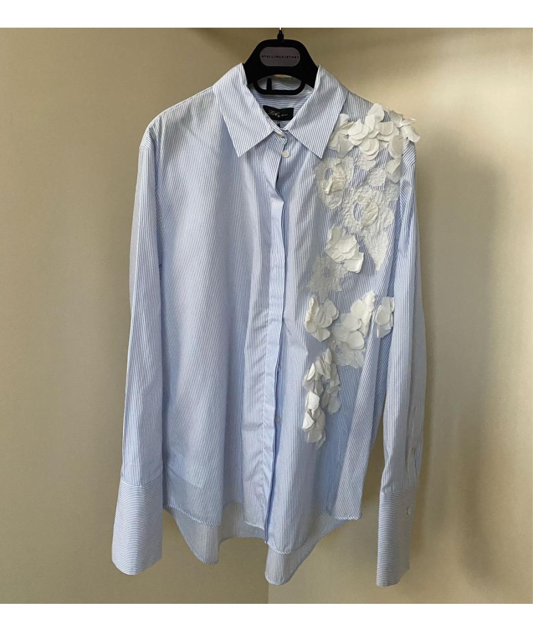 LES COPAINS Голубая хлопковая рубашка, фото 6