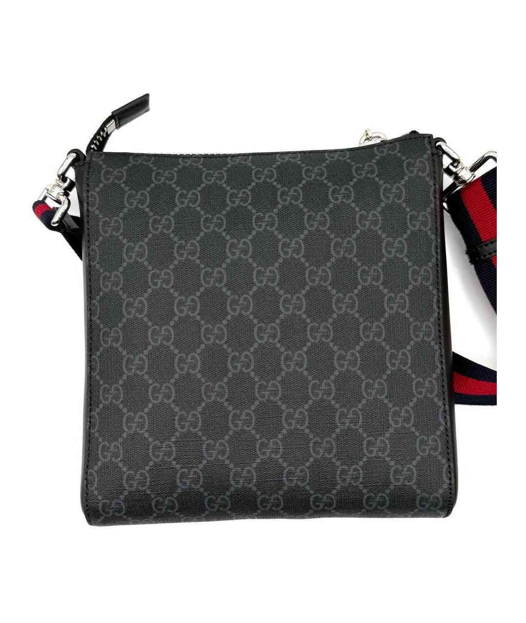 GUCCI Серая кожаная сумка на плечо, фото 8