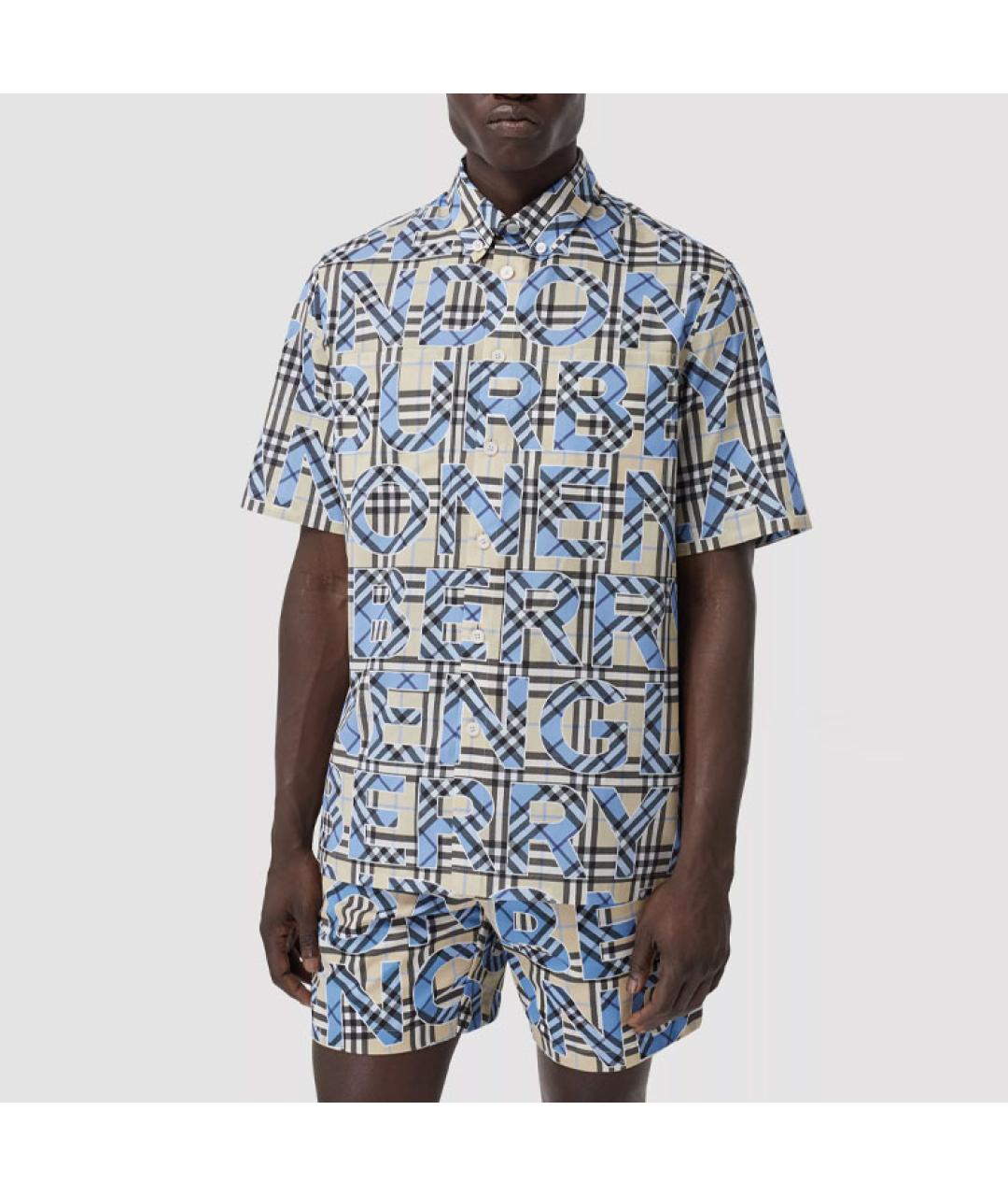 BURBERRY Мульти хлопковая кэжуал рубашка, фото 3