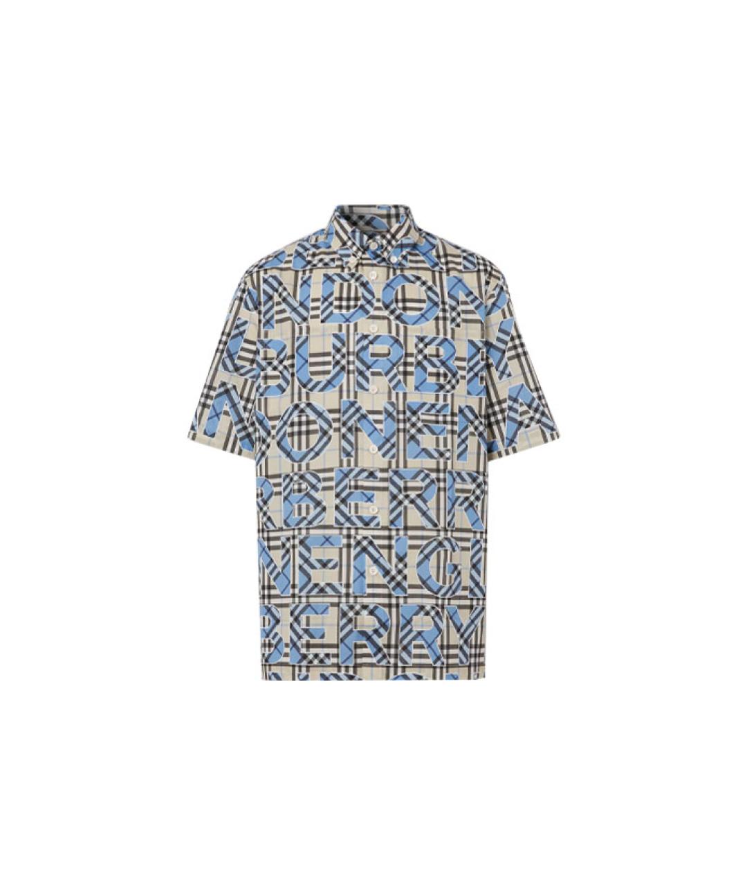 BURBERRY Мульти хлопковая кэжуал рубашка, фото 6