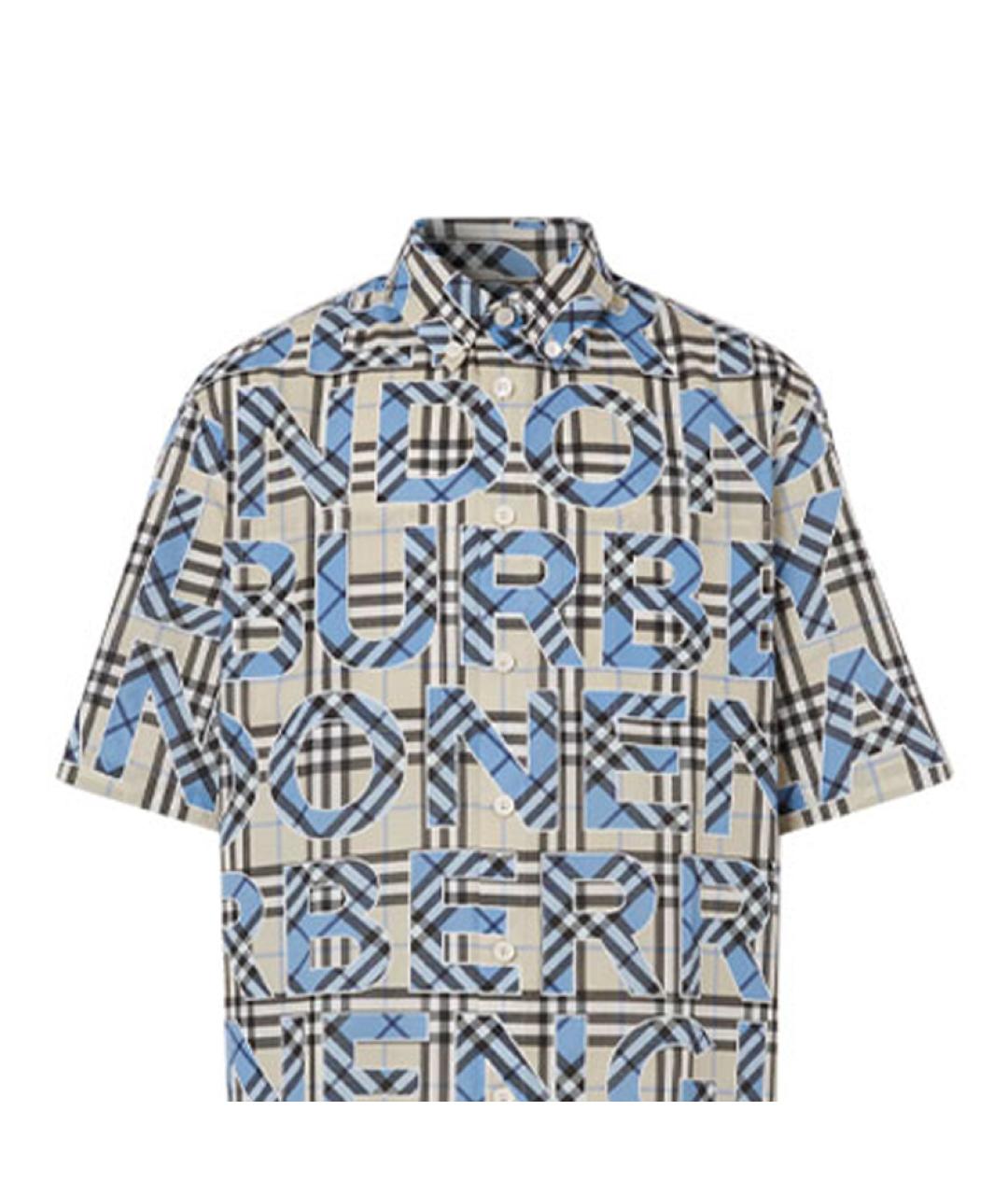 BURBERRY Мульти хлопковая кэжуал рубашка, фото 5