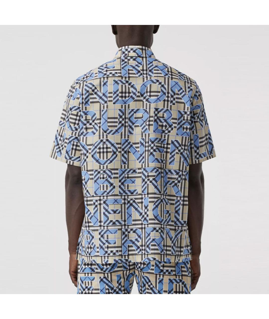 BURBERRY Мульти хлопковая кэжуал рубашка, фото 4