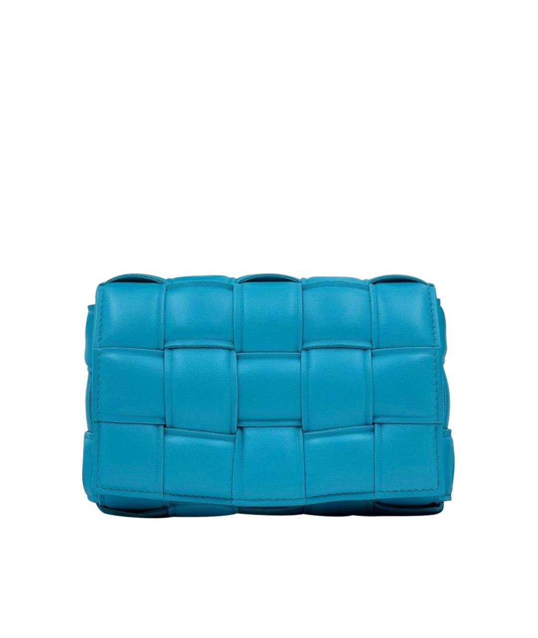 BOTTEGA VENETA Синяя кожаная сумка через плечо, фото 1