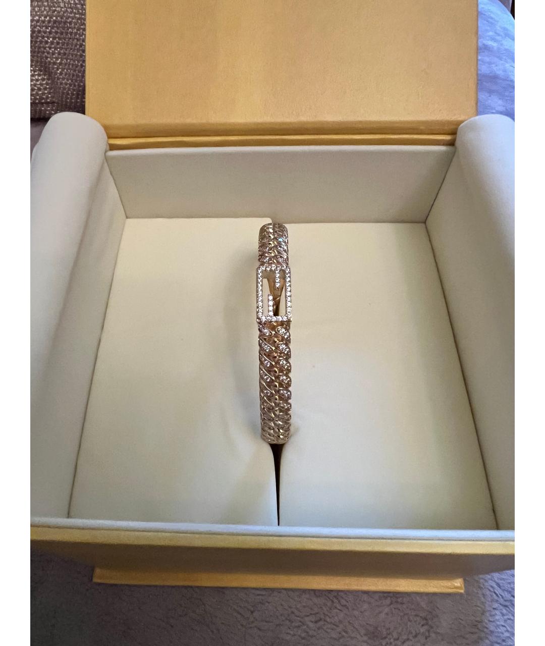 FENDI Золотой металлический браслет, фото 4