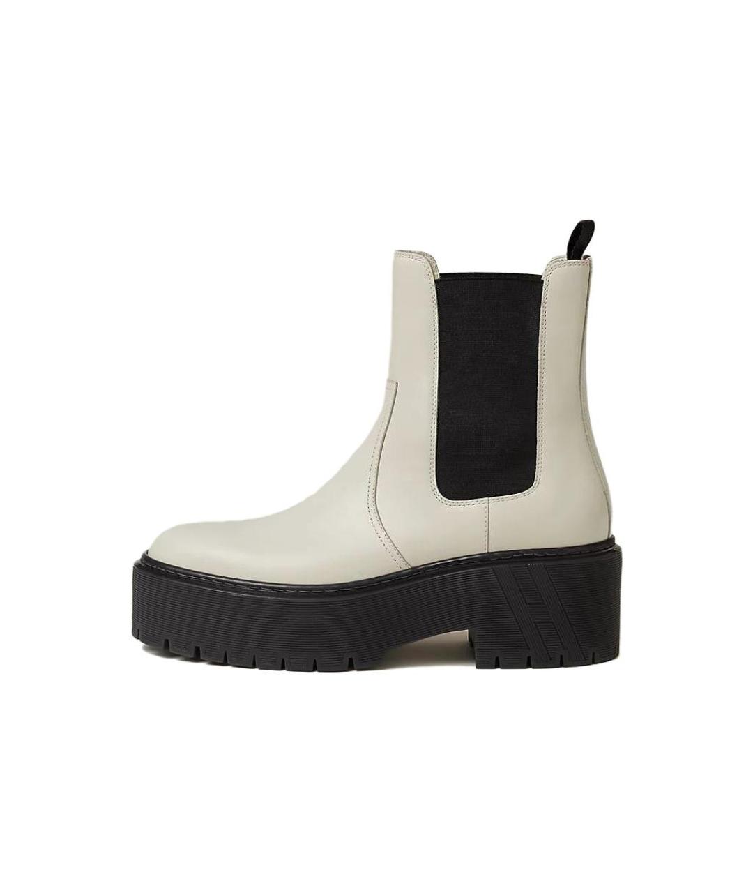 HERMES Бежевые кожаные ботинки, фото 2